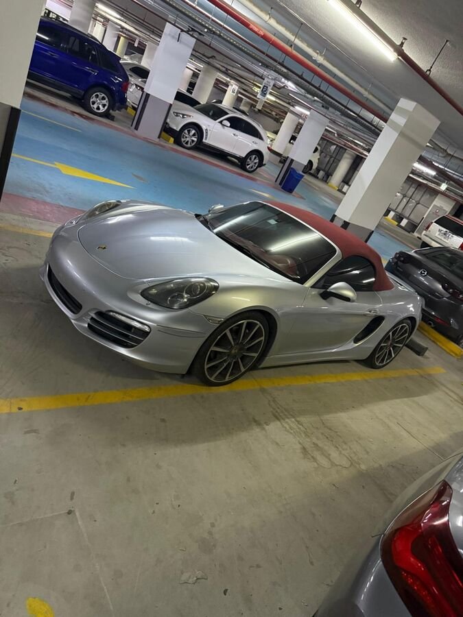 Porsche Boxster in Dubai underground parking